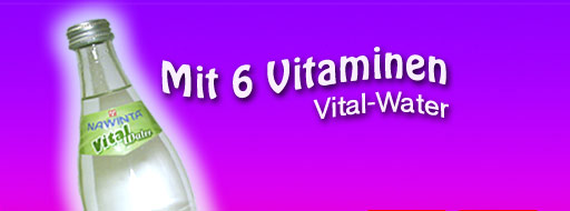 Mit 6 Vitaminen, das Vital-Water von Nawinta